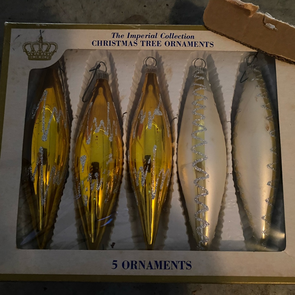 Vintage sears ornaments